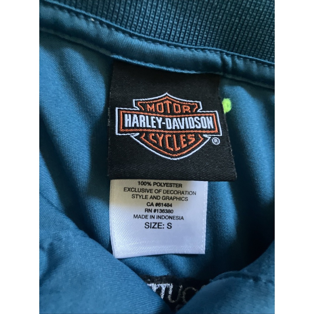 Harley Davidson Route 66 Tulsa Rally Gray Polo Men's Small Motorcycle Bike Shirt - Picture 7 of 9